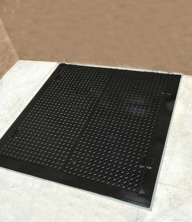 black sidewalk cellar door Queens  New York 